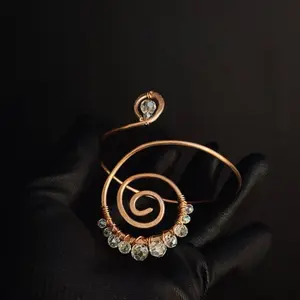 Clear skys copper arm cuff