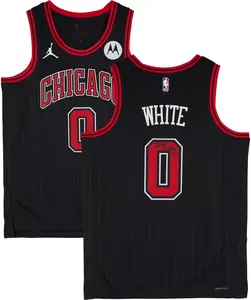 Coby White Chicago Bulls Autographed Black Jordan Brand Statement Edition Swingman Jersey - Fanatics Authentic Certified