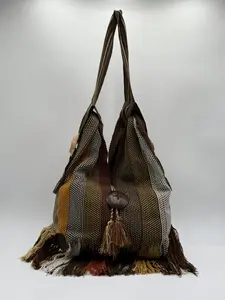 Naba Shoulder Bag - Vegan Handmade Bag Made With Thread - Unique Eco-Friendly Style