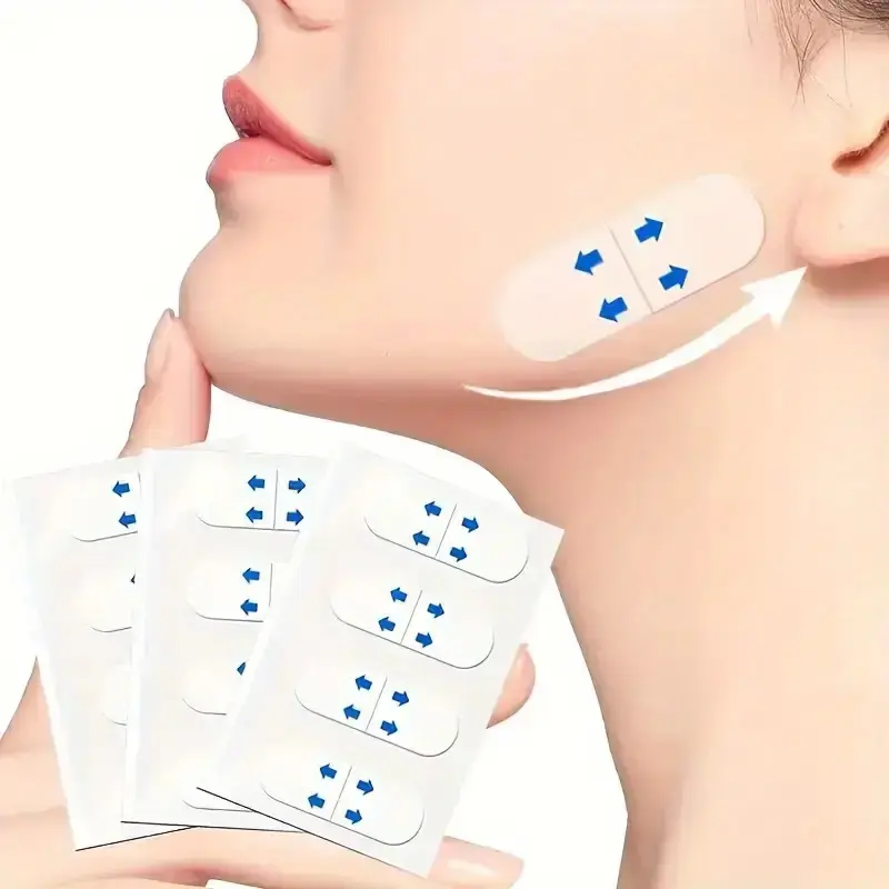 40pcs Ultra-Thin Invisible Facial Patches, Face Tape, Eye, Chin, Neck, Waterproof Transparent Shaping Strips, Lifting Skincare Tool, Beauty Tools