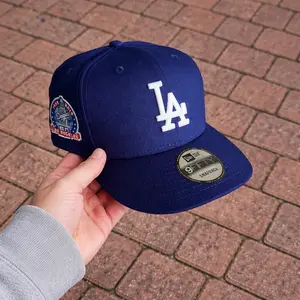 BLUE Embroidered 100% Cotton Trucker Hat with Adjustable Metal Buckle Back Closure, Lightweight & Durable, Unisex, Suitable for Daily Use and Travel