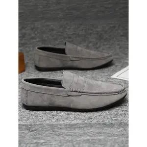 Men's Fashion Suede Loafers, Premium Quality Casual & Semi-Formal Shoes, Enhanced Comfort, Solid Color Design