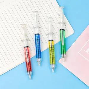 Viral Syringe Pen Set (10PCS) – Creative Injection Style Ballpoint Pens & Highlighters, Funny School Supplies & Party Favors