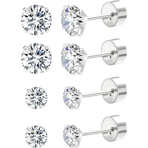 Flat  Earrings for Women Mothers Day Gifts, Nap Earrings as Flat  Earrings  for Cartilage, 20g Cartilage Stud Earrings as Easter Birthday Gifts