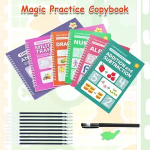 6-Pack Preschool Learning Workbooks, Kids Learning Materials, Montessori Learning Materials for Toddlers PreK – Tracing & Writing Practice Busy Book Activity Set Educational Toys
