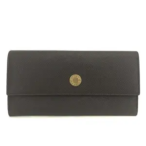 Pre-owned other Small Leather Goods Bvlgari Classico Leather Bifold Long Wallet Brown 11623306977/480162