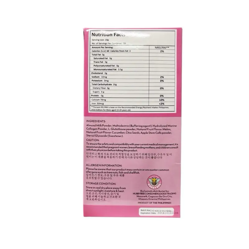s-acetyl glutathione oral bioavailability Hubby Bee Premium Collagen Booster Mix - 50,000 MG Korean Hydrolyzed Marine  Collagen with Japanese L-Glutathione & Apple Stem Cells - 10 Sachets (18g  Each) - CHOOSE A FLAVOR