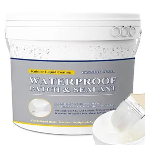 Invisible  Agent, 1.32 Gal   Sealant,  Glue, Transparent  Coating Agent, Transparent  Adhesive Indoor and Outdoor Coating Liquid Rubber Sealant