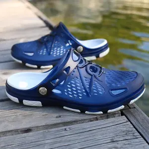Men's Breathable Hollow Clogs | Quick-Dry Outdoor Water Shoes & Beach Sandals
