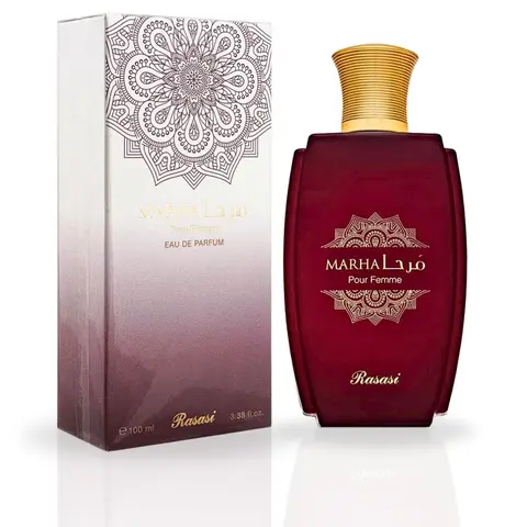 Marha Pour Femme EDP Spray 100ML (3.38 OZ) by Rasasi | Long Lasting, Fruity, Citrusy, Sweet Feminine Scent.