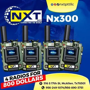 Promo Nx300 Two Way Radio with Worldwide Encrypted Communication Stylish Finish Clear Digital Voice Quality Fast Push to Talk Response Long Battery Life Ideal for Travel Security Events Outdoor Use and Team Coordination       4PK Walkie Talkie