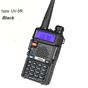 1Pack Baofeng UV-5R Walkie-Talkie 5W Amateur Radio Handheld Dual Band, Dual-Frequency, 1800mAh USB-Rechargeable Two-Way Radio. Equipped with an 1800mAh Li-ion battery; ideal for outdoor sports, hunting, camping, and survival gear. Supports CHIRP.