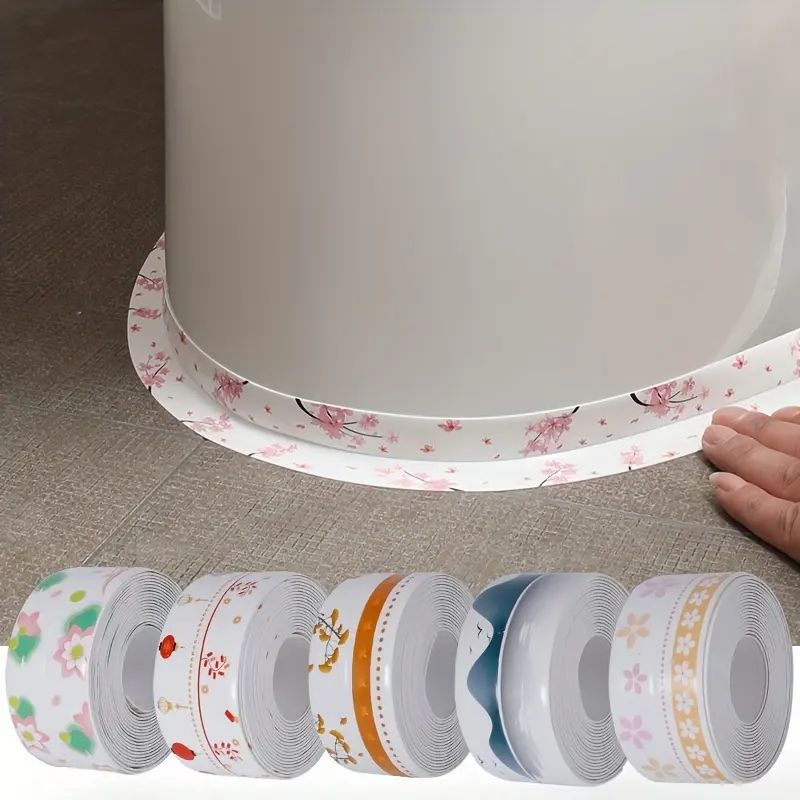 1roll Super Waterproof Anti-Mildew Self Adhesive Silicone Caulk Strip - Quick-Adhesive, Mold-Resistant Sealing Tape for Kitchen & Bathroom - Enhances Aesthetics, Maintains Sink Hygiene, Hassle-Free, Long-Lasting Beauty for Your Home Decor