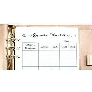 A5 Size Planner Expense Tracker, A5 Budget Inserts