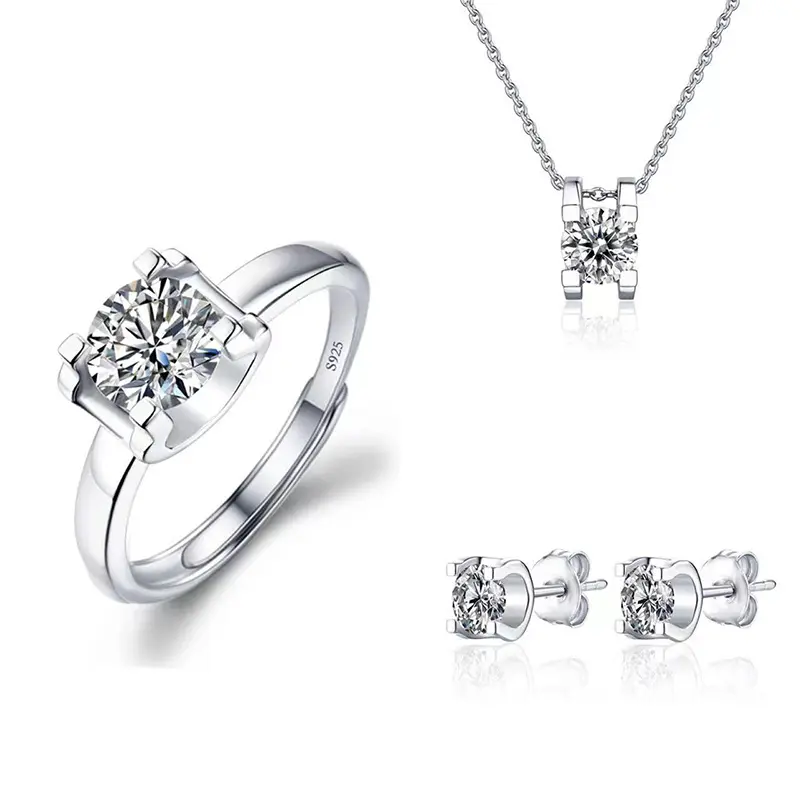 Classic Bull Head 1 Carat Three Piece Se