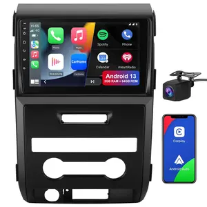 9" Android 13 Radio for Ford F150-HS  2009-2012 | 2G+64G/4G+64G, Wireless Carplay Android Auto, GPS WiFi BT, FM/RDS EQ Mirror Link SWC + AHD Camera