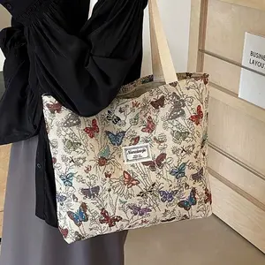 Large Tote Bag for Women -Tote Bag with Zipper Aesthetic Reusable Shoulder Bag for Gym, Travel, Work