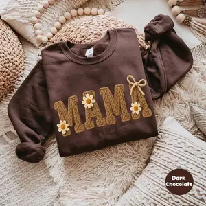 Mama Shirt Faux Knit Sweatshirt, Mama For Birthday Gift For Her, Baby Shower Gift, Mom Pregnancy Gift, Mom Long Sleeve Tee, Mama Sweatshirt