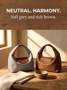 High-End Heavy-Duty Nylon Waterproof Fashion Casual Versatile Wrist Buckle Design Lunch Box Bag Crossbody Handbag Women's Bag