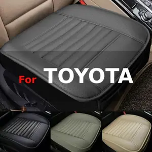 1 Piece For Toyota Car Front Seat Cover Full Surround / Half Surround PU Leather Comfort Soft Cushion Cover Anti-Slip Protector Pad Mat Breathable