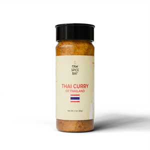 PepperMate Thai Curry of Thailand - Authentic Flavor Blend with Natural Seasoning - Made Up Of Garlic, Onion, Paprika, Lemon, Coriander, Cayenne, White Pepper, Basil, Lemongrass, Cilantro - 7.25oz