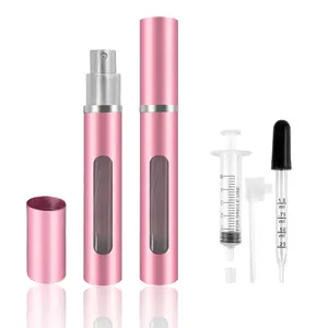 2 Pack Refillable Mini Perfume Atomizer Bottle,Portable Separate Bottles,Travel and Outings  Boxes Dispensers 5ml/0.2oz ()