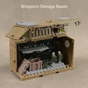 Military Special Forces Weapon Storage Container, Deformable Container with Weapons, Compatible with Mainstream Blocks, Building Set, Model Building Kits