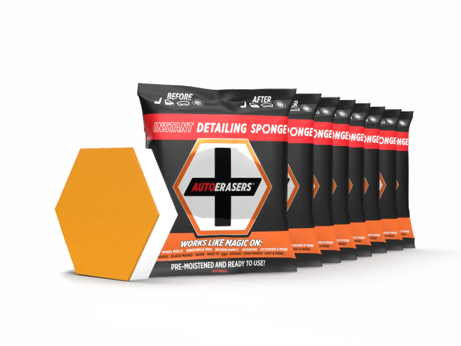 AutoERASERS️ Instant Automotive Cleaner: 8 Pack