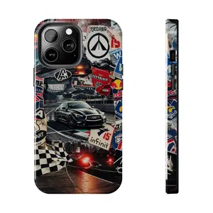 Infiniti Tough Collage Phone Case for iPhone 17 16 15 14 13 12 11 X 8 & 7 Pro, Pro Max, Plus & Mini Wireless Charging Support, Protective Durable Protection Cellphone Cover Smartphone Casing Shockproof Protector