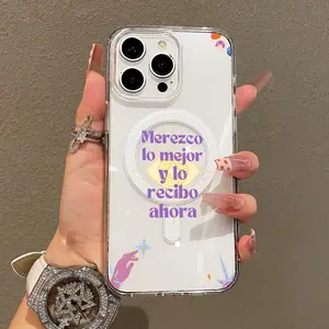 Trendy Magnetic Case for iPhone11/12/13/14/15/16/17/promax, Purple Manifestation Eye Ultra Slim, MagSafe Support, Shockproof | Playful & Fun Style