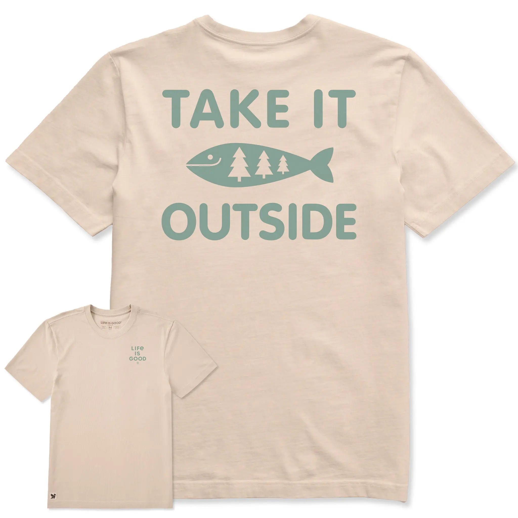 Men's Bert's Outside Short Sleeve Crusher Tee