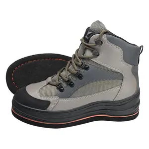 8 Fans Men's Wading Boots Non-Slip Felt Sole, Superior Comfort for Anglers, Perfect for Fly Fishing