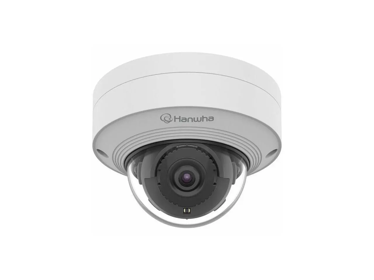 Hanwha QNV-C8012 5 Megapixel Outdoor Network Camera - Color - Dome - White - Infrared Night Vision - H.265, H.264, MJPEG, H.265M, H.265H, H.264H, H.264M - 2592 x 1944 - 2.40 mm Fixed Lens - 30 fps - C