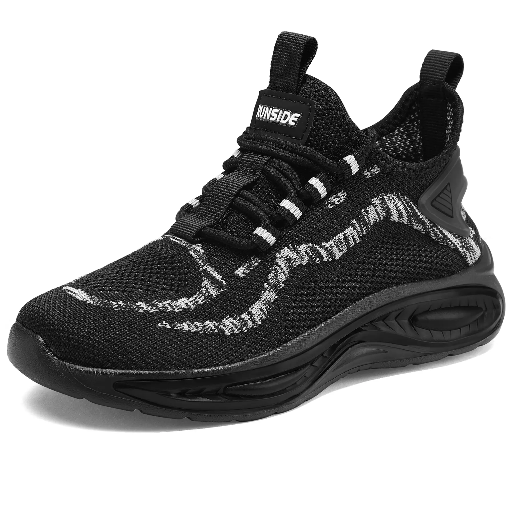 Runside Boys Girls Sneakers, Lace-Up Kids Tennis Shoes, Lightweight Breathable Walking Running Gym Shoes for Little Kid/Big Kid