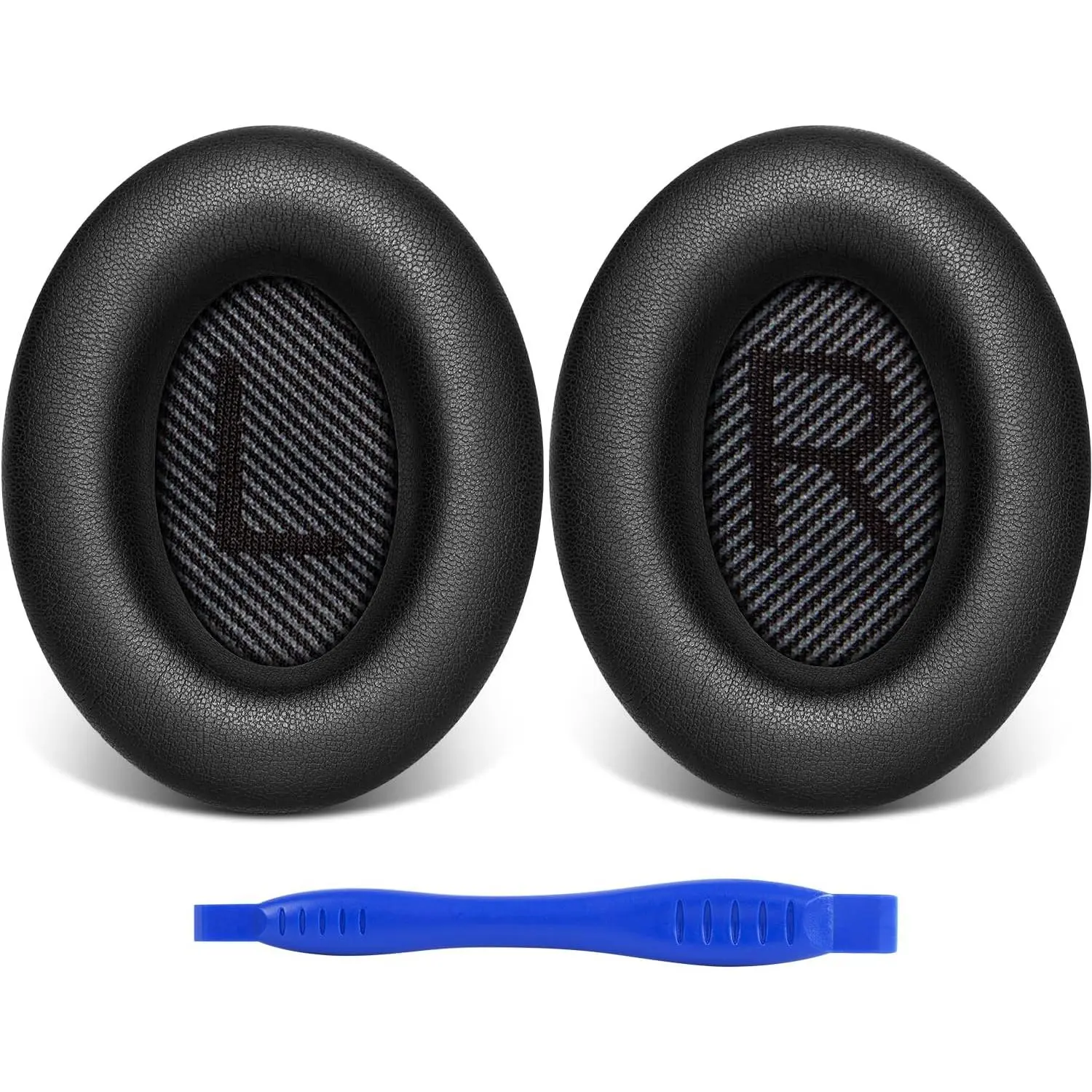 Ear Pads for  Quiet Comfort 35 Soft Protein Leather Replacement Earpads Ear Cushions Ear Pad for  QC 35/25 / 15 QC2 / Ae2 / Ae2i / Ae2W / Sound /Sound True (Black)