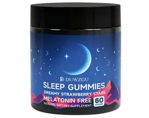 Natural Sleep Gummies - 60 Servings -Sweet Strawberry Stars (Melatonin Free) target wellness box creatine gummies Healthcare Dietary  Healthcare, Dietary, Supplements, Fitness, Vitamin,suitcase sleep pod ,mouth tape for sleep，creatine gummies