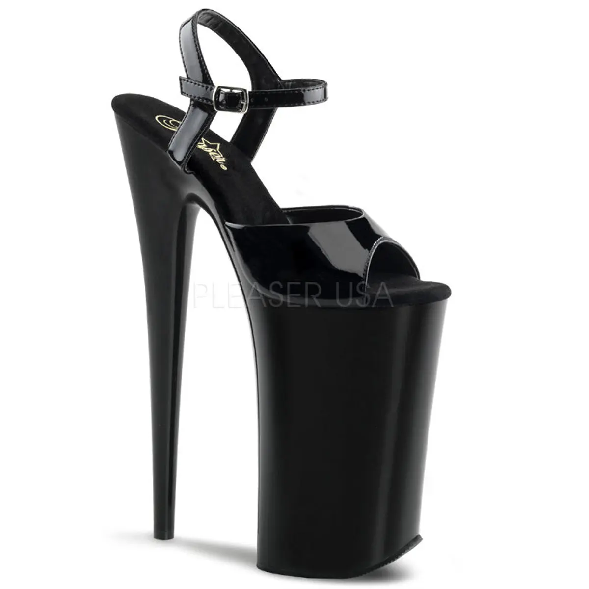 Women's Classy High Heels, Elegant Chunky Platform Wedges with 10" Heel and 6.25" Platform, Black Show Shoes BEYOND-009, Stylish, Women's Fashion, Platform Wedges & Flatform