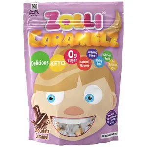 Zolli Caramelz, Chocolate Delicious, Zero Sugar KETO, Vegan, Gluten Free, Dairy Free, No Artificial Colors, Kosher l Snack Candy