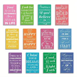 12 Pcs The Colors Are Colorful Mini Inspirational Notebooks Bulk Wsmall Pocket Journal Notepads Set Motivational Bulk Gifts for Women Men Teacher Fun School Office Supplies 5x3.2inch