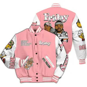 Retro Wings 3s Match Varsity Jacket, Friday Sneaker Stress Theme, All Over Print Urban Streetwear
