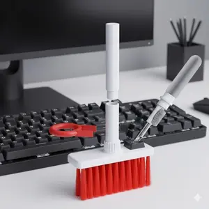 Multifunctional Computer Cleaning Kit: Keycap Puller, Laptop & Headphone Dust Removal Tool, Portable Deep Gap Cleaner for Keyboard and Electronics, Efficient Home Use