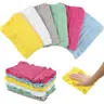 6/12 Pcs Reusable Duster Refills Fleece,Dark Color | Soft Polyester Fiber Flat Duster Refill Multi Surface Washable Cleaning Pad Tools for Home, Blinds, Car, Pet, Furniture, Fans(Excluding handle)