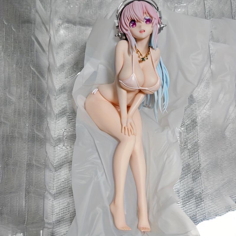 Pink Anime Figure Collectible Statue - Chibi-Style Dynamic Pose with Detailed Face & Outfit, Poseable Action Figure Model for Display, Gift for & (Compatible with Chibi-Figure)