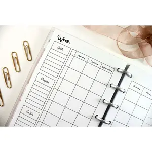 Weekly Lesson Plannernserts for the Mini Happy Planner, Fits 7-Disc Notebook, Mini Academic Planner, Mini Student Planner, Mini Teacher Planner, Mini Happy Planner Inserts (Planner Sold Separately)