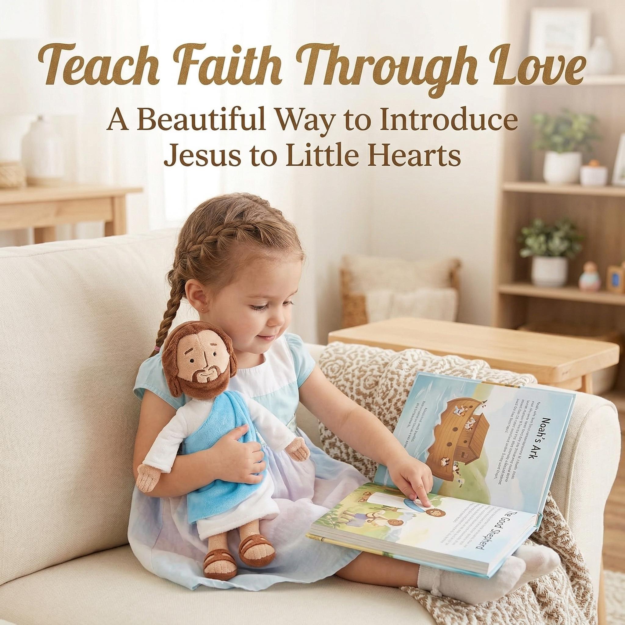 13" Jesus Plush Toy Stuffed Jesus Christian Plushie Doll Religious Gift for Easter Christmas Church