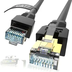 Ethernet  15ft,Cat7 Cat7 3Ft 15Ft 25Ft 50Ft 100Ft 125Ft 150Ft 175Ft 200Ft 225Ft 300Ft 330Ft 400Ft Shielded Grounded   Buried-able Network Cord SFTP 10 Gigabit 600MHz