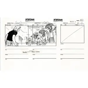 Jim Lee Wildc.a.t.s. Wildcats Production Animation Storyboard Nelvana 1994-5 D1-066
