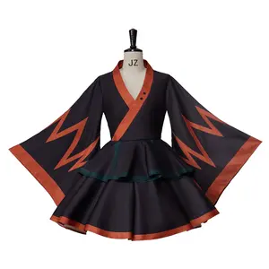 VintageCos Anime Hero Kimono Dress Outfit Midoriya Izuku Costume Katsuki Cosplay Froppy Costume for Women