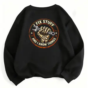 Master Of Repairs Sweatshirt – I Fix Stuff And I Know Things Design