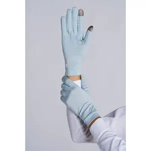 Unisex Gannett Full Finger Gloves | Light Blue